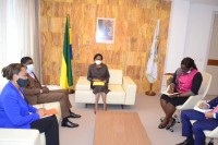 Le Maire Marie Christine MBA NDUTUME reçoit Le Directeur Général de Clean Africa.