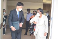 L'Ambassadeur de la République de Corée au Gabon reçu en audience par le Maire de la Commune de Libreville A l'hôtel de ville ce 24 août 2021